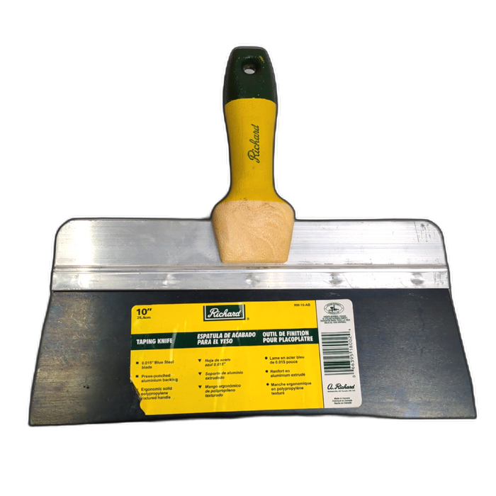 10" Taping Knife 0.015" Blue Steel Blade Richard