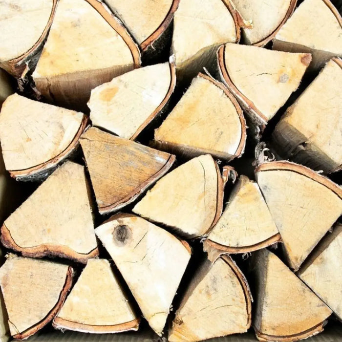 Stacked kiln dried logs