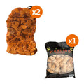 2 x Kindling Nets & 1 x Bag Waxlings - Ignition Bundle