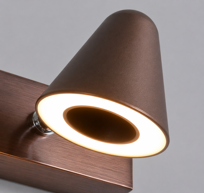 3-Light Cone LED Wall Sconce