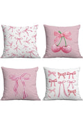 4 Pcs Plush Fabric Cushion Pillow Covers