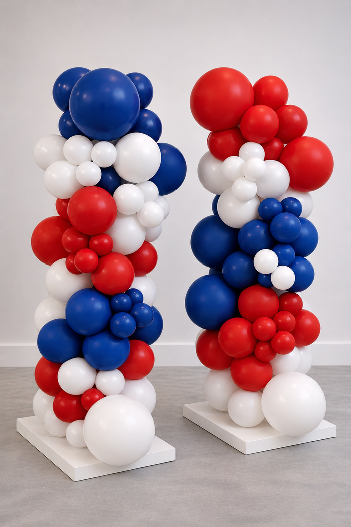 4th Of July Organic Balloon Tower