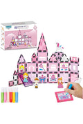 50 pcs Princess Castle Magnetic tiles for kids Building Blocks Toys for kids Creativity