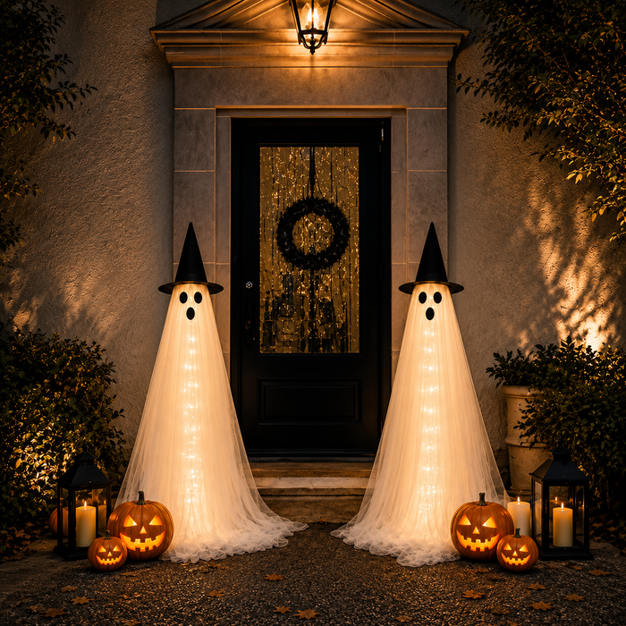 5FT Light-Up Halloween Ghosts