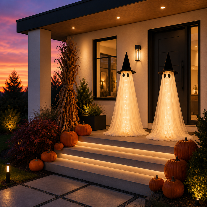 5FT Light-Up Halloween Ghosts