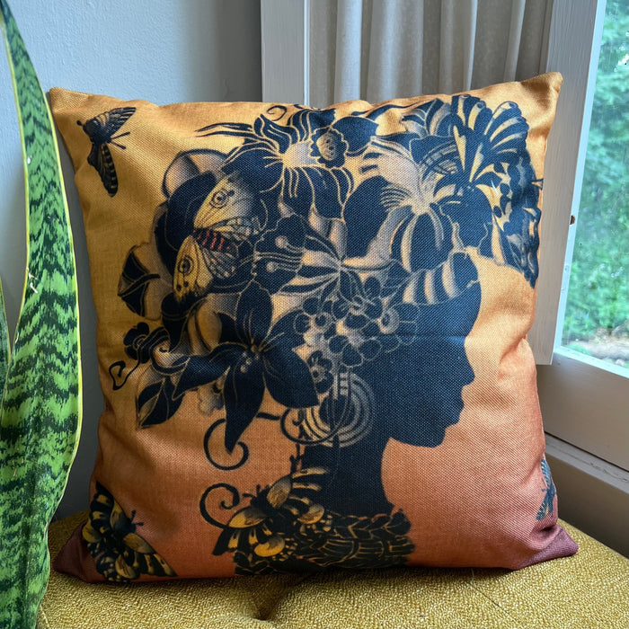 African Butterfly Indoor/Outdoor Pillow Cover