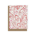Abstract Hearts Pattern Blank Card