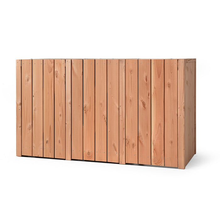Volente Achterwand Voor 3x 240 liter 205x88x119cm Douglas Hout - Doika - Ombouw Kliko Achterwand - Volente -