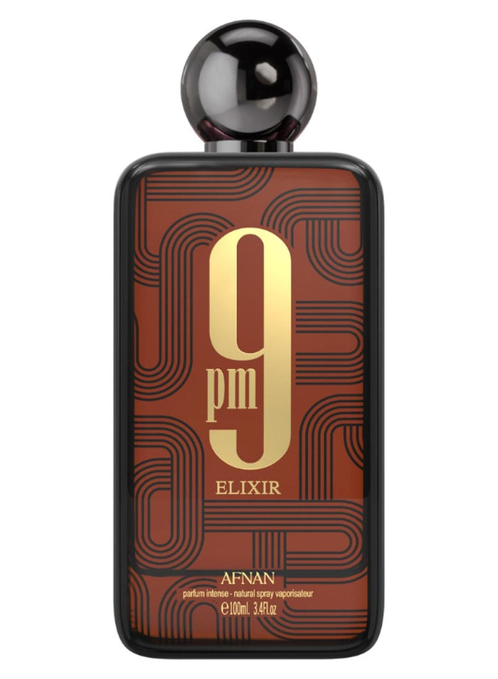 AFNAN 9 PM Elixir Perfume Unisex Parfum Intense, 100 ml