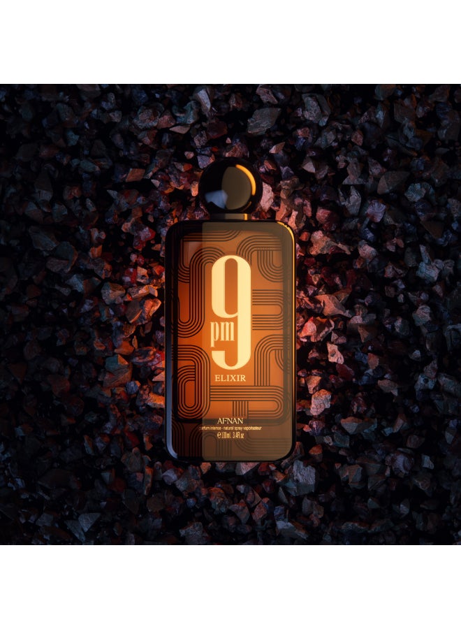 AFNAN 9 PM Elixir Perfume Unisex Parfum Intense, 100 ml