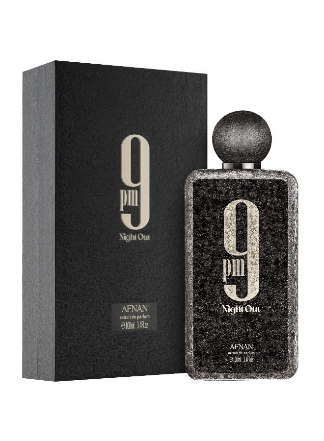 AFNAN 9 Pm Night Out Unisex, Extrait De Parfum, 100 ML