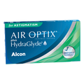 Box of Alcon Air Optix plus Hydraglyde for Astigmatism contact lenses