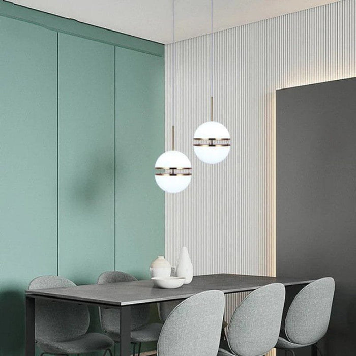 Airy Half-Sphere Pendant Light