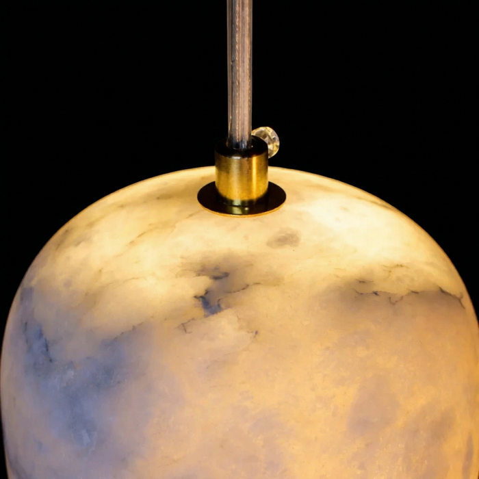 Alba Capsule Marble Pendant Light
