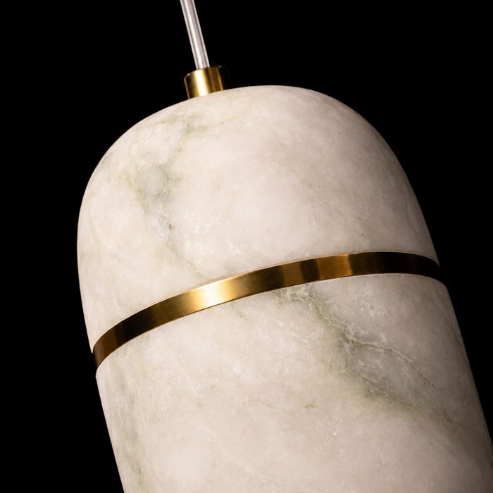 Alba Capsule Marble Pendant Light