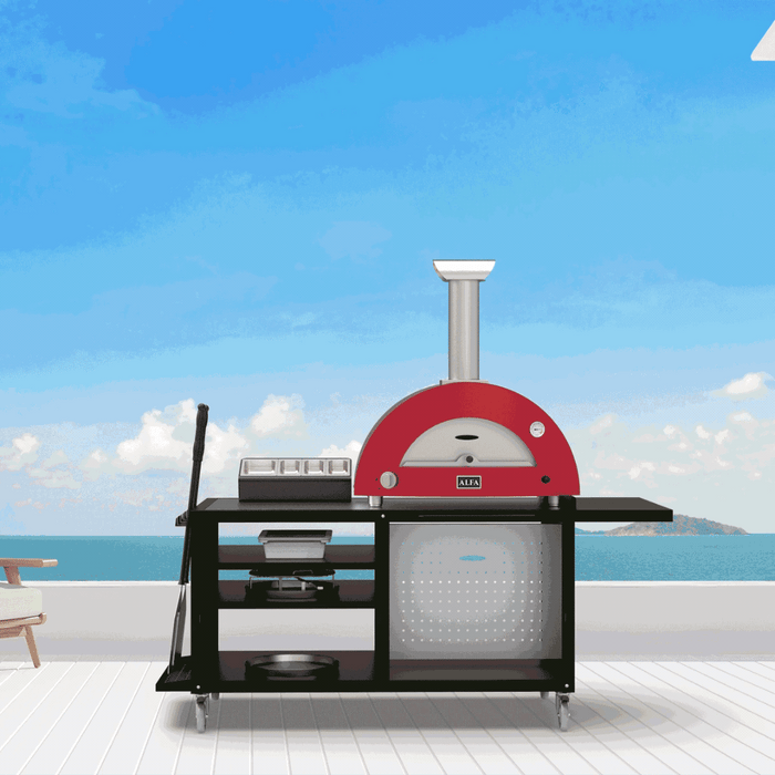 Alfa pizza oven cooking station 160 in different settings