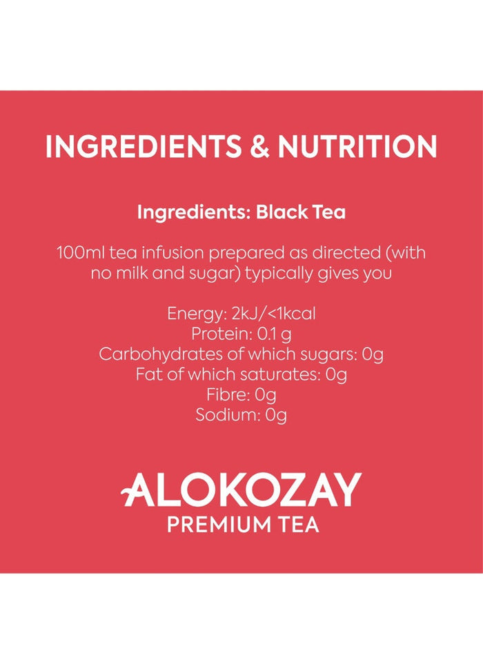 Alokozay Black Tea 100 Individual Enveloped Tea Bags 200grams