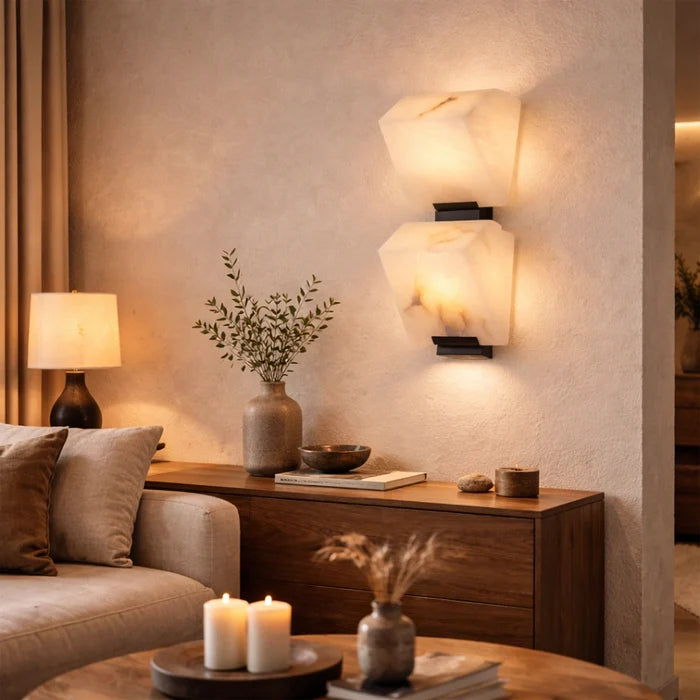 Altura Dual Marble Wall Light