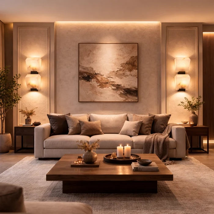 Altura Dual Marble Wall Light