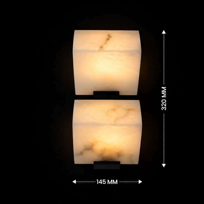 Altura Dual Marble Wall Light