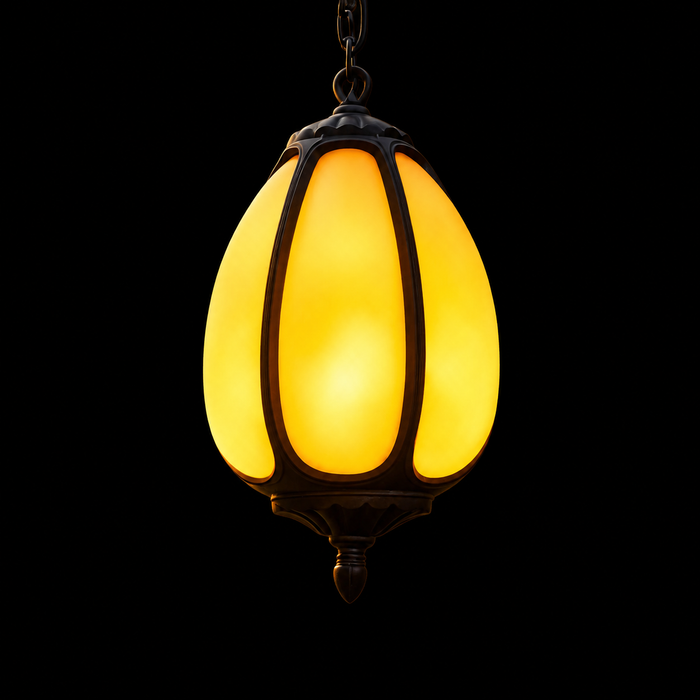 AmberBloom Hanging Lantern Light