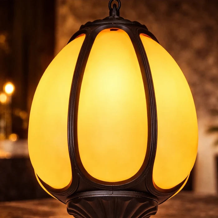 AmberBloom Hanging Lantern Light
