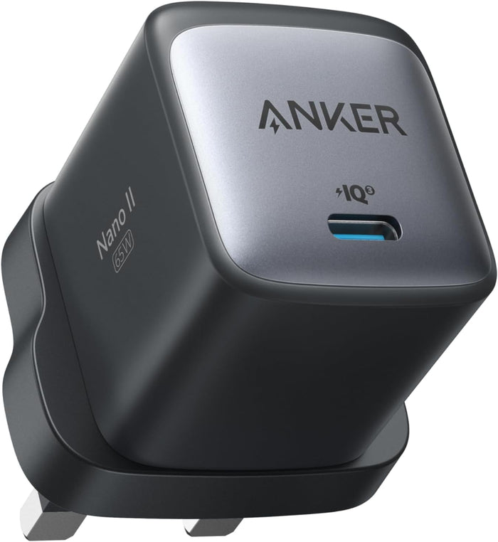 Anker Nano II 65W GaN II PPS Fast USB C Charger Adapter, Compact Charger for MacBook Pro/Air, Galaxy