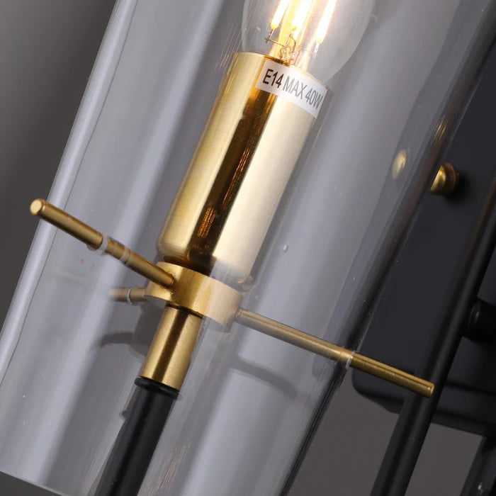 Apex Cone Minimalist Black Wall Sconce