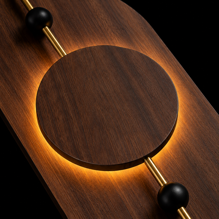 Arbor Zenith Wooden LED Wall Lamp