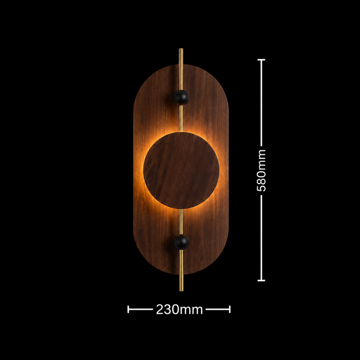 Arbor Zenith Wooden LED Wall Lamp