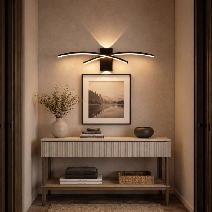 ArcAura Dual Curve LED Wall Light