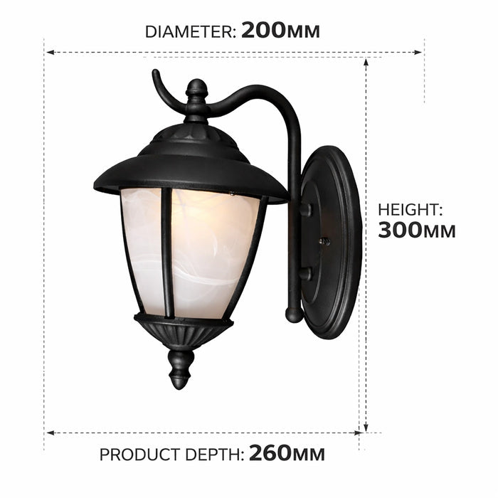 Arched Dome Wall Lantern Light