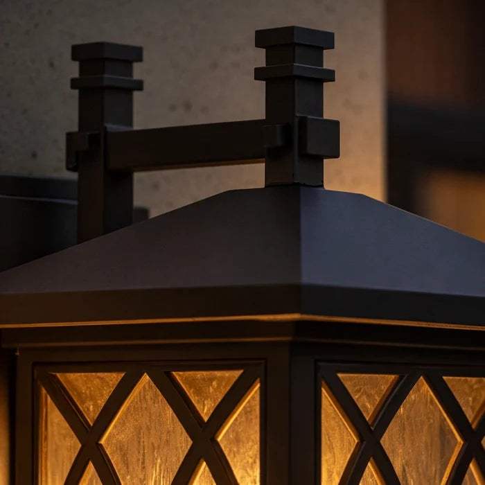 Archway Garden Pillar Lantern Light