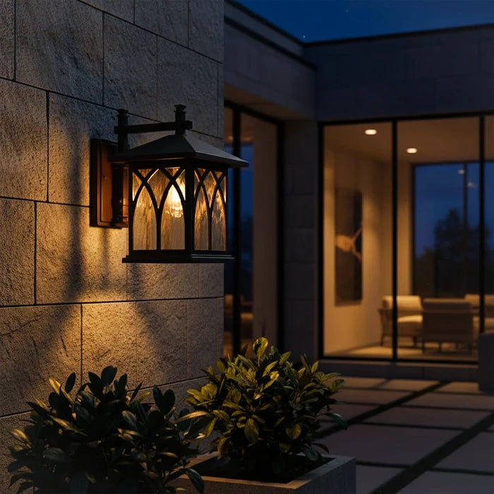 Archway Garden Pillar Lantern Light