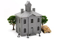 Ardennen City Hall - 3D Printed Miniature WW2 Wargaming Terrain 28mm / 20mm / 15mm Scale
