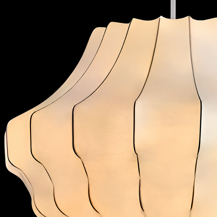 Artistic White Cloud Silk Pendant Light