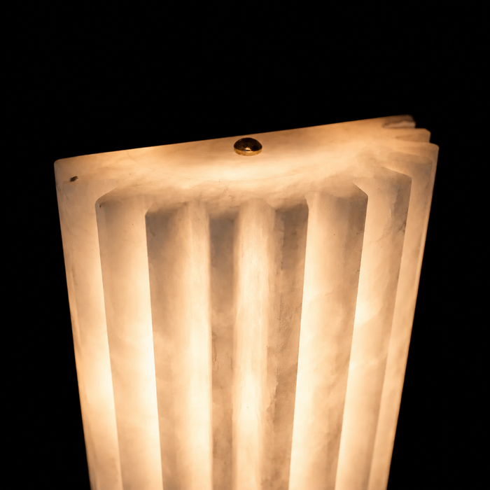 Arvona Fluted Marble Wall Light