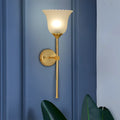 Ascent Designer Fluted Glass Wall Sconce