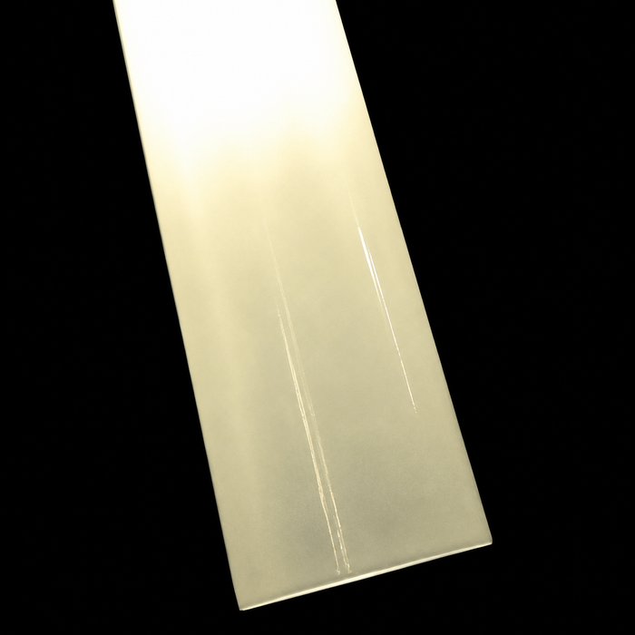 Aura Column Minimalist Gold and White Pendant Light