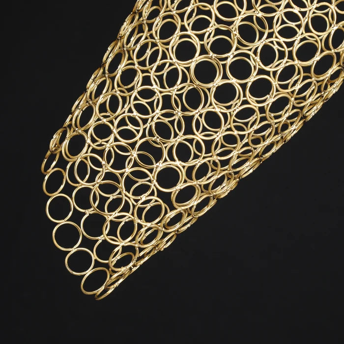 AuraMesh Gold Pendant Light
