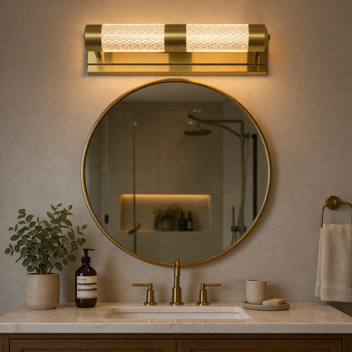 Aurelia Dual Crystal Wall Sconce