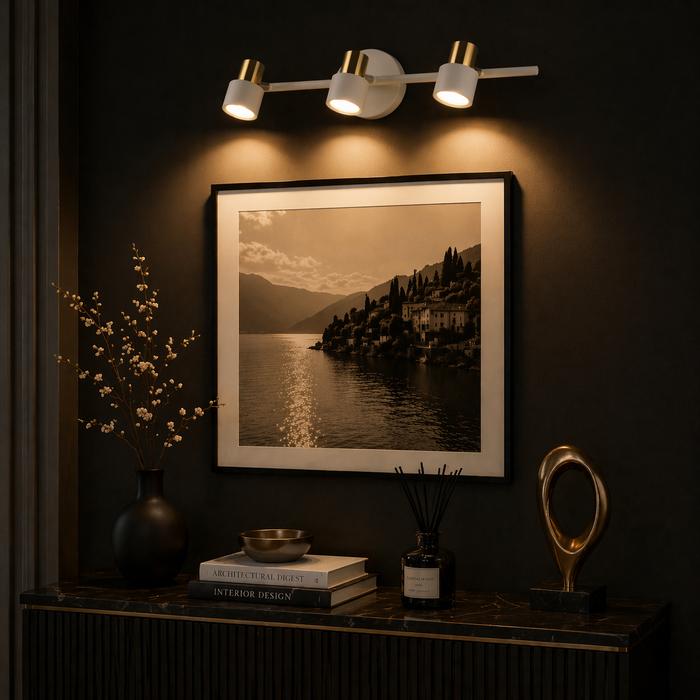 Aurelia Trio LED Wall Spotlight