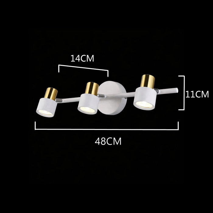 Aurelia Trio LED Wall Spotlight
