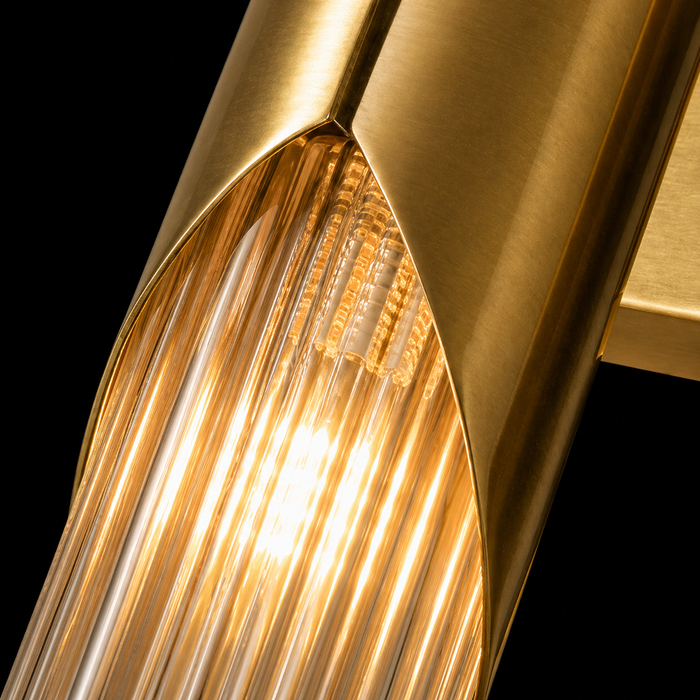 Aurelia Twin Reed Glass Wall Sconce