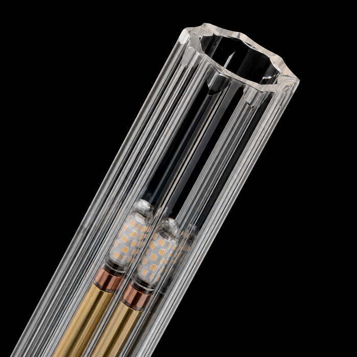 Aureline Fluted Crystal Wall Sconce