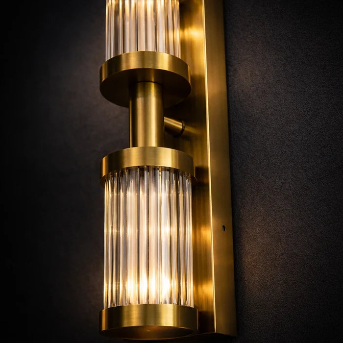 Aurelius Dual Prism Glass Wall Sconce
