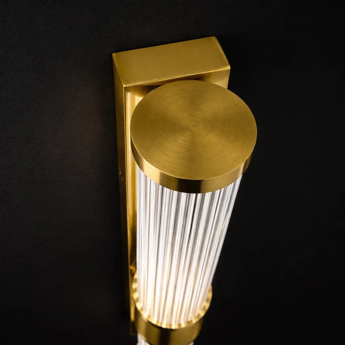 Aurelius Dual Prism Glass Wall Sconce