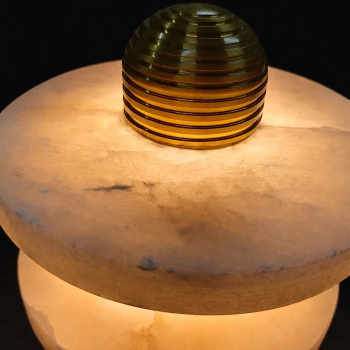 Aurelius Marble Halo Table Lamp