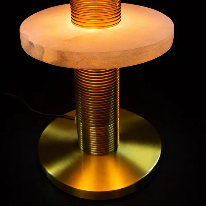 Aurelius Marble Halo Table Lamp