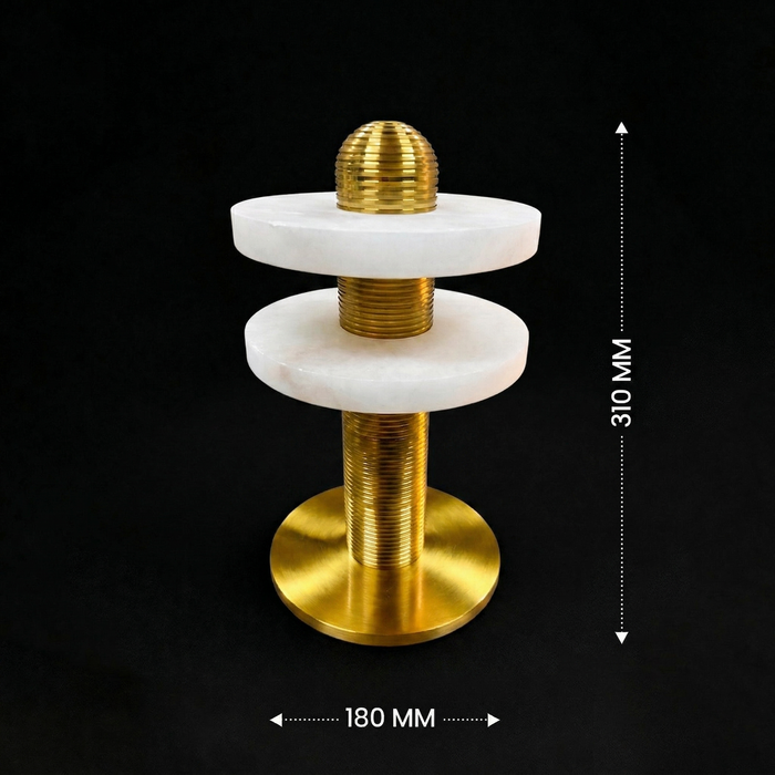 Aurelius Marble Halo Table Lamp